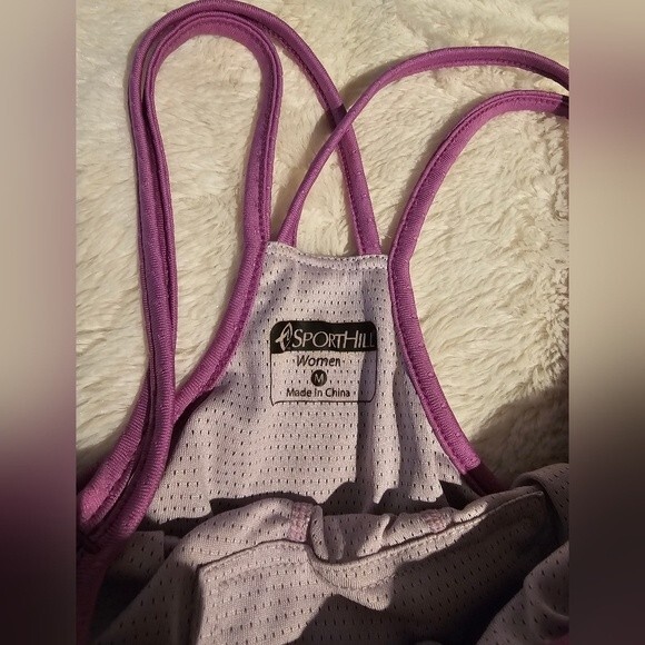 Sporthill Lightweight Trail Running Tennis Dress. Size Medium. Black & Purple - Picture 4 of 4